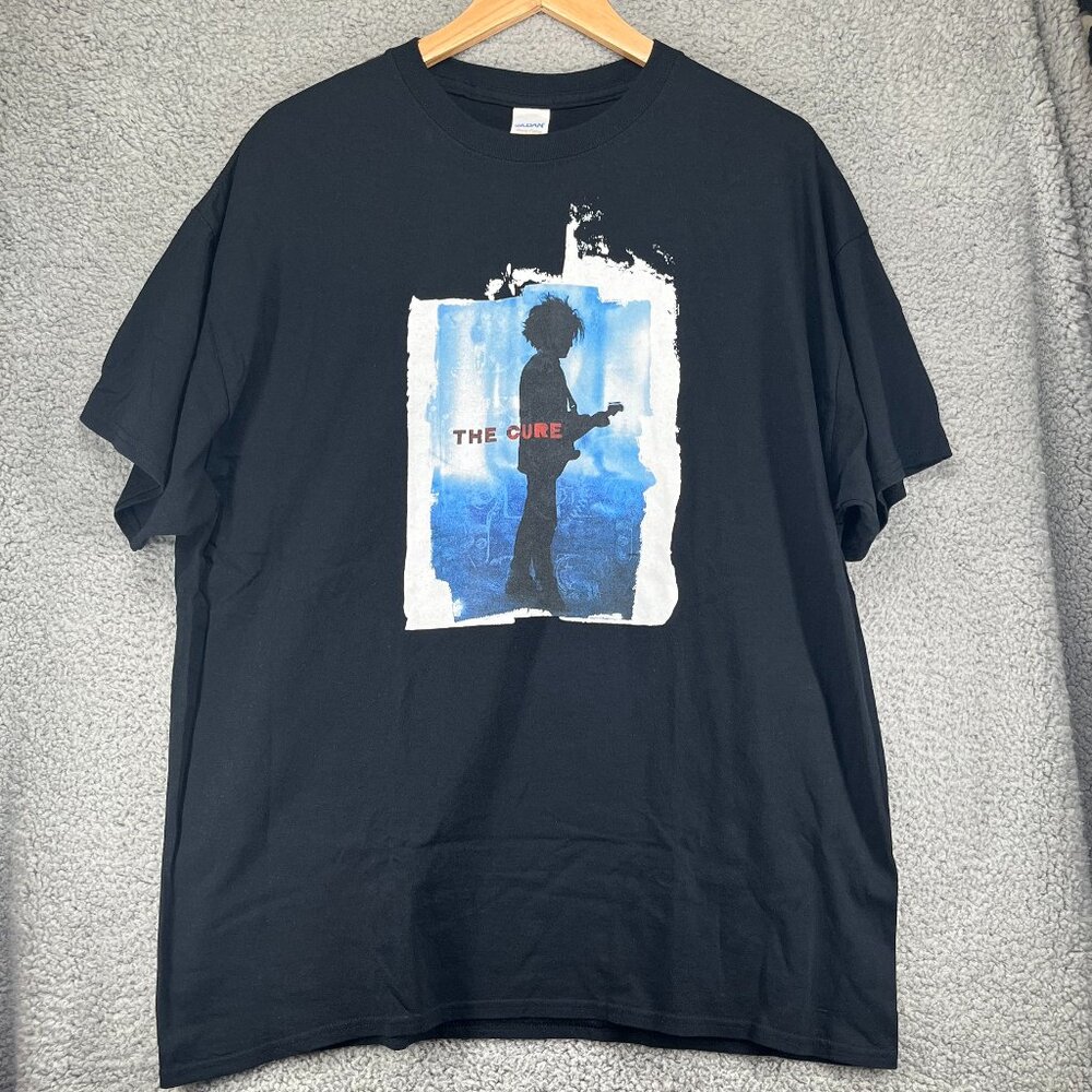 The Cure T-Shirt Robert Smith Front and Back Band Graphic Black Unisex XL